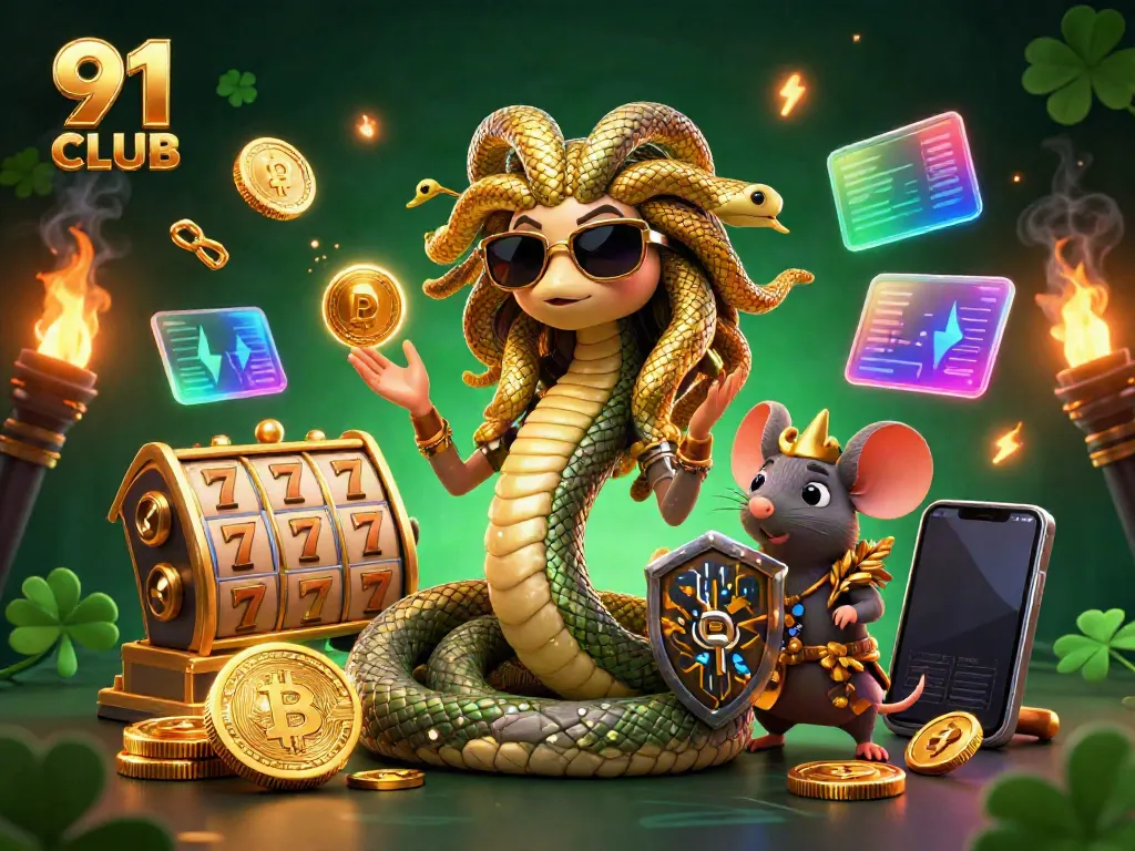 Play games at 91 CLUB while exploring vibrant visuals of rewards and opportunities.