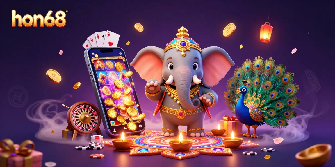 Experience thrilling gameplay at hon68 with vibrant casino elements and dynamic characters.