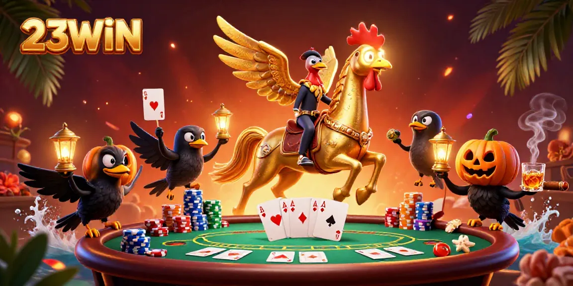 Engage in thrilling gameplay with 23WIN’s vibrant casino scene, featuring dynamic characters and rich details.
