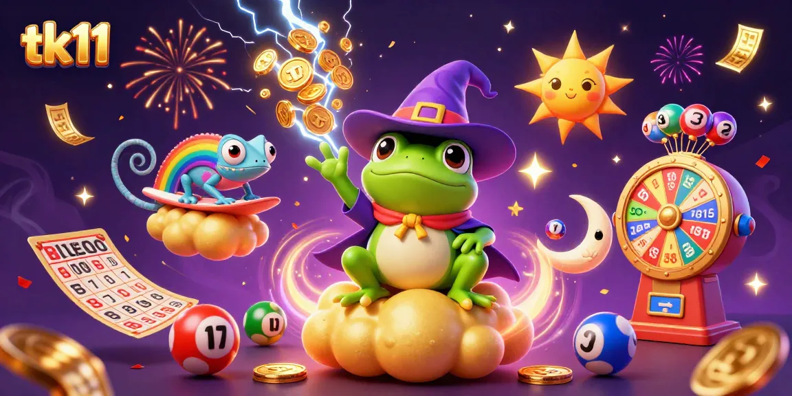 Experience thrilling tk11 gameplay with colorful lottery elements and lucky characters in an exciting casino atmosphere.