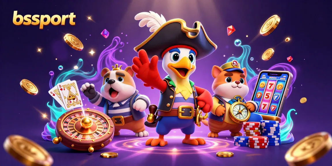 Experience exciting sports betting action with bsport as animated characters celebrate winnings.