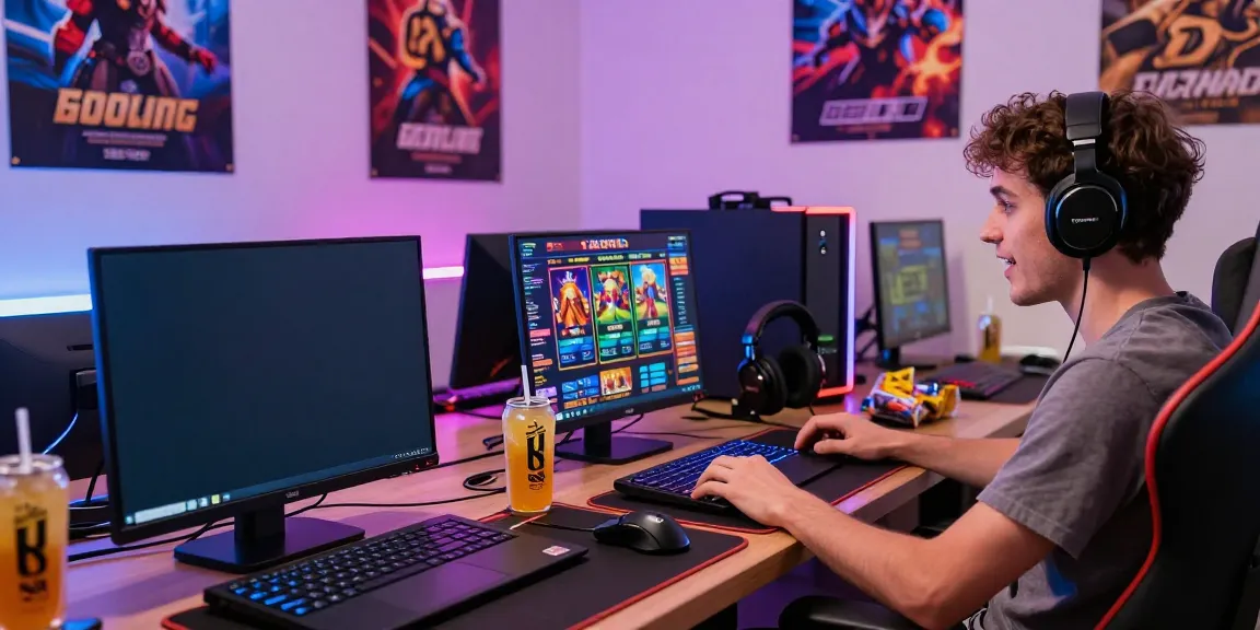 Engaging online gaming experience with 1da88.it.com, showcasing vibrant games and accessories.