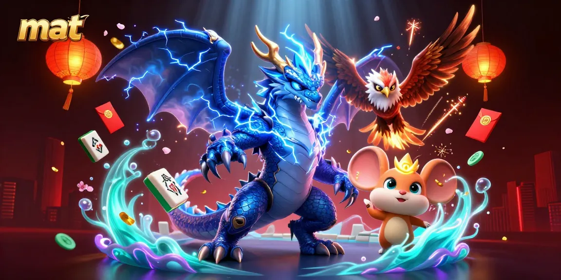 Experience thrilling gaming action with our vibrant mat-themed casino illustration.