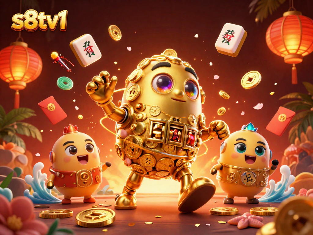 Experience thrilling moments at s8tv1 with our lively 3D casino-themed illustration.