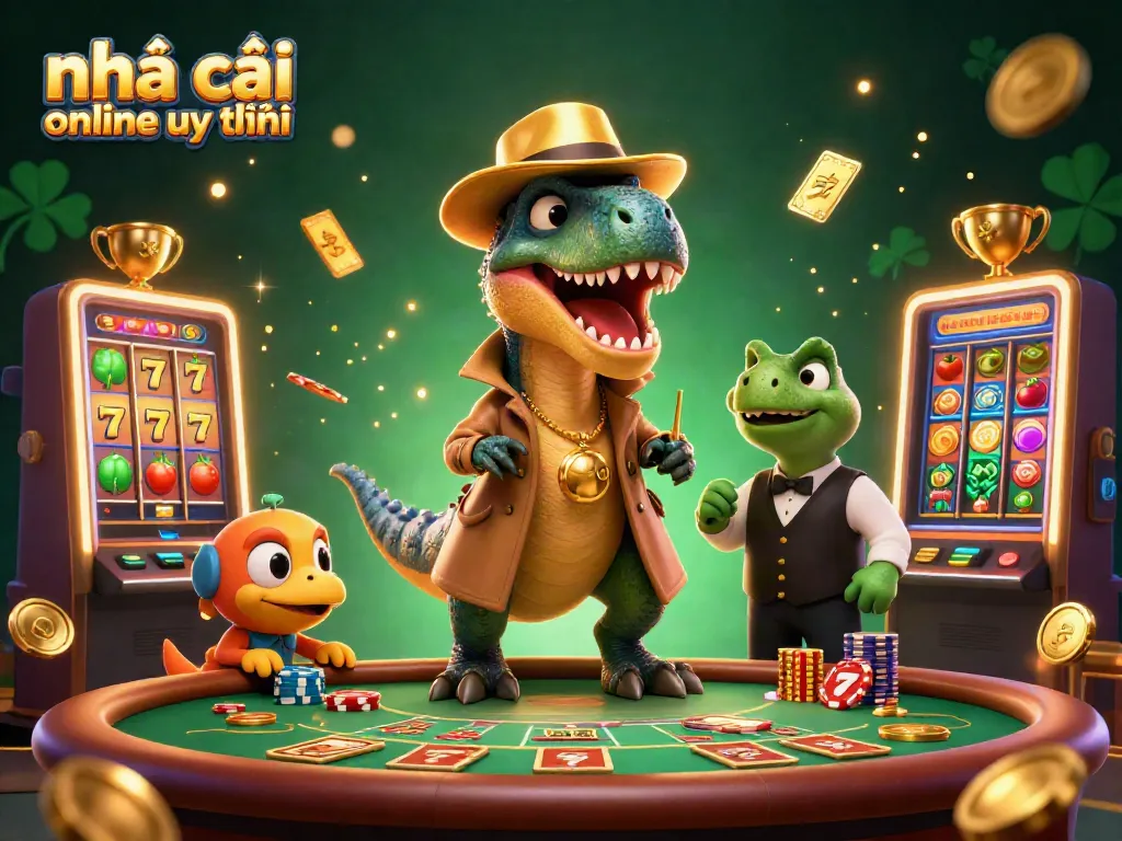 Engage in thrilling gameplay at nhà cái online uy tín online, where vibrant slot machines and amusing characters bring excitement.