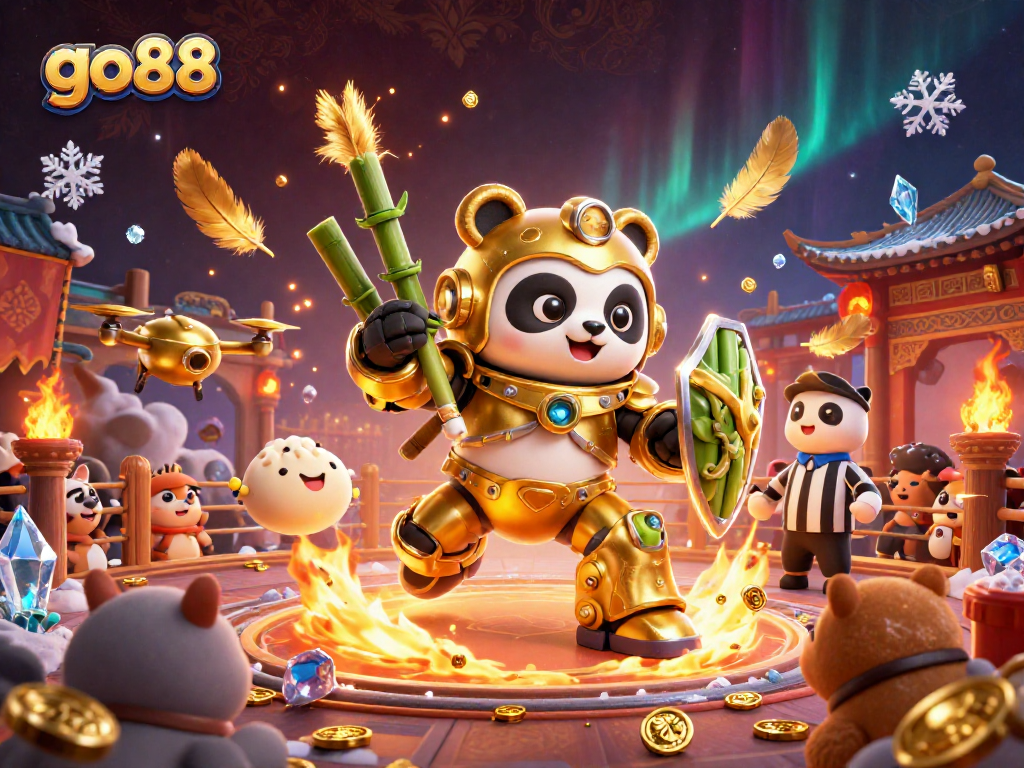 Experience thrilling wins at go88 with a dynamic 3D casino scene featuring pilots, prizes, and lively action.
