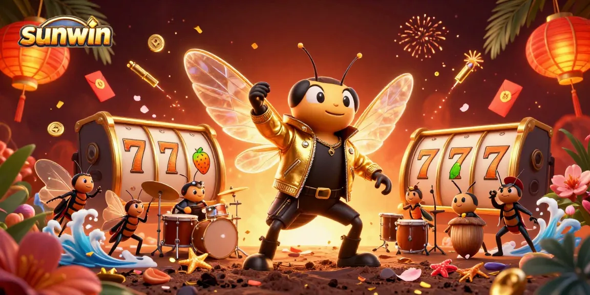 Experience the thrill of sunwin with vibrant casino characters in an electrifying scene.
